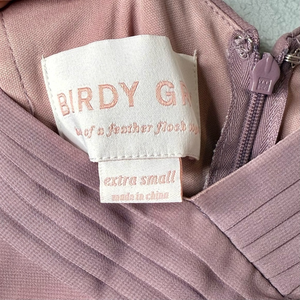 Birdy Grey Spence Dark Mauve Convertible Maxi Dress XS Formal Wedding Guest - Picture 5 of 16